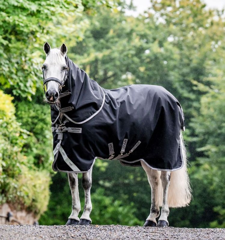 Horseware Amigo Bravo 12 Plus 400 Gram, Black/ Titanium Grey 